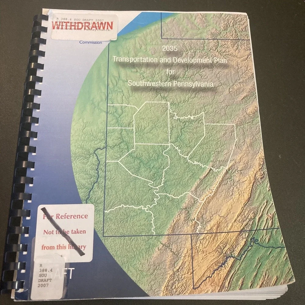 2035‎ Transportation Development Plan Southwestern Pennsylvania Pittsburgh Book